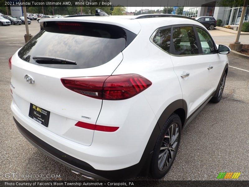 White Cream / Beige 2021 Hyundai Tucson Ulitimate AWD