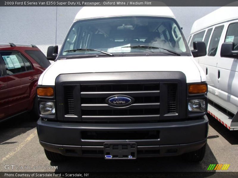 Oxford White / Medium Flint 2009 Ford E Series Van E350 Super Duty XL Passenger