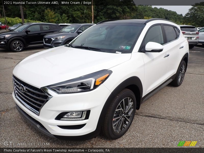 White Cream / Beige 2021 Hyundai Tucson Ulitimate AWD