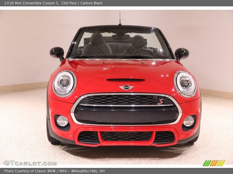 Chili Red / Carbon Black 2018 Mini Convertible Cooper S