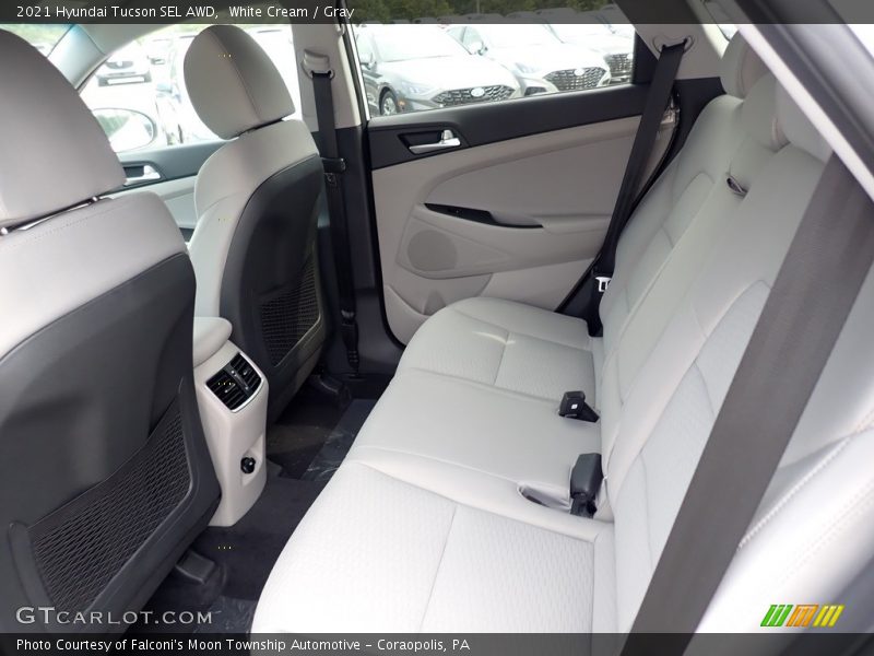 White Cream / Gray 2021 Hyundai Tucson SEL AWD
