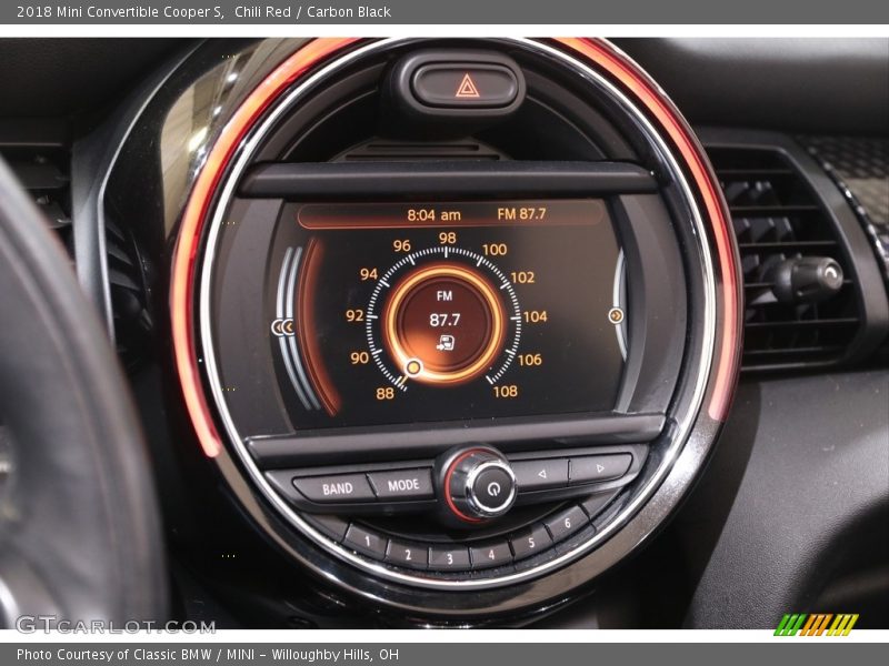 Chili Red / Carbon Black 2018 Mini Convertible Cooper S