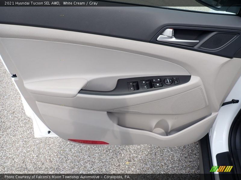White Cream / Gray 2021 Hyundai Tucson SEL AWD