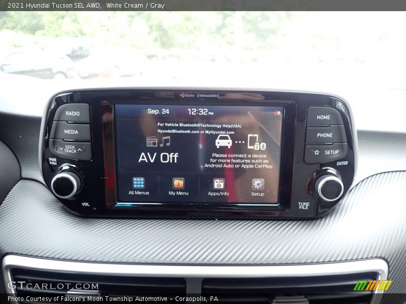 White Cream / Gray 2021 Hyundai Tucson SEL AWD