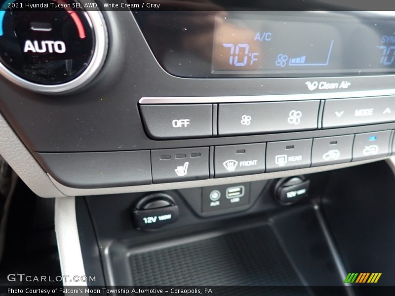 White Cream / Gray 2021 Hyundai Tucson SEL AWD