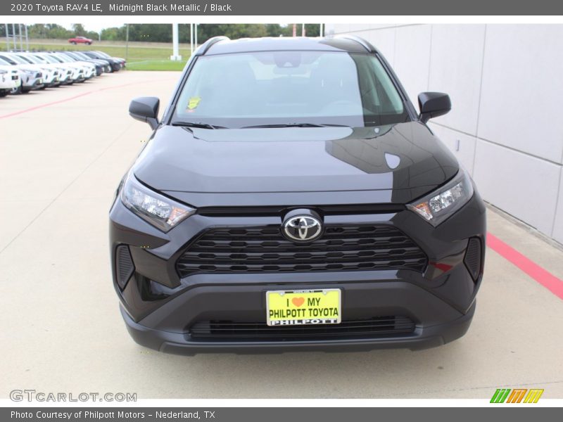 Midnight Black Metallic / Black 2020 Toyota RAV4 LE