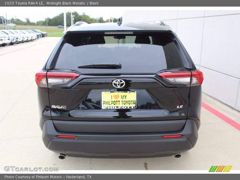 Midnight Black Metallic / Black 2020 Toyota RAV4 LE