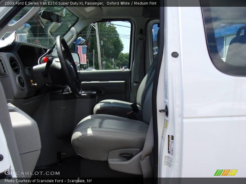 Oxford White / Medium Flint 2009 Ford E Series Van E350 Super Duty XL Passenger