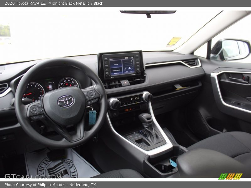 Midnight Black Metallic / Black 2020 Toyota RAV4 LE