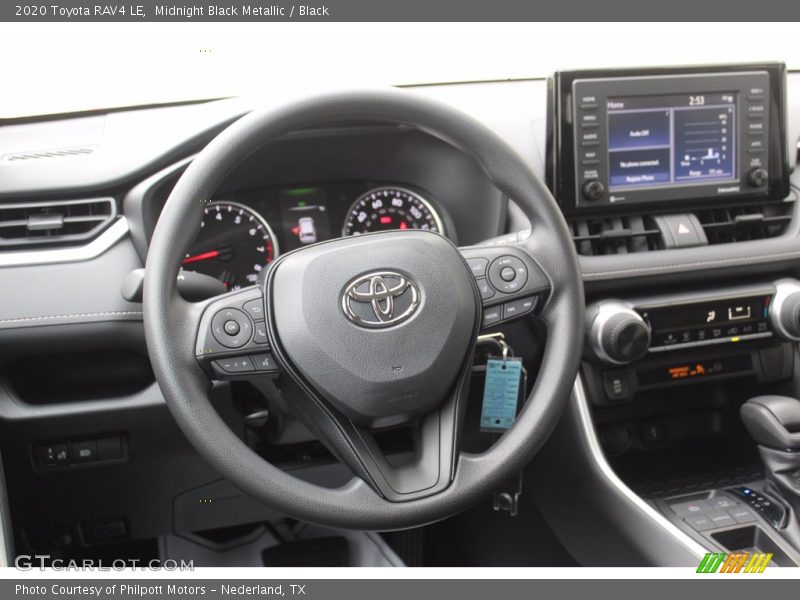 Midnight Black Metallic / Black 2020 Toyota RAV4 LE