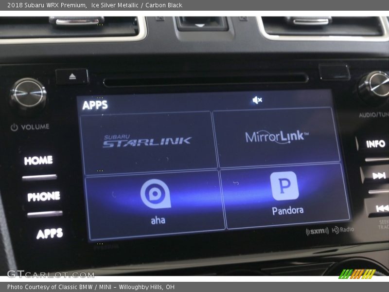 Ice Silver Metallic / Carbon Black 2018 Subaru WRX Premium