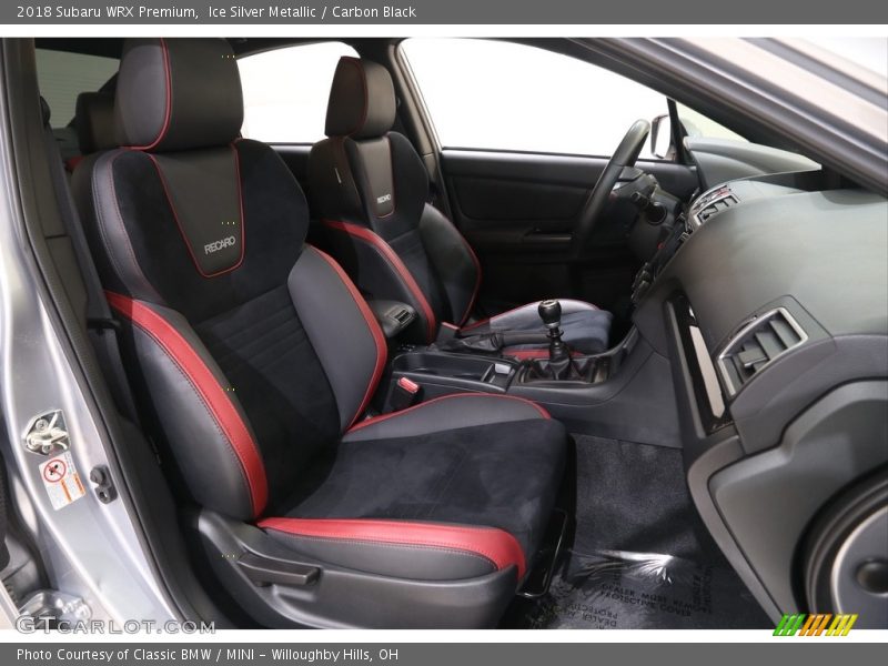 Front Seat of 2018 WRX Premium