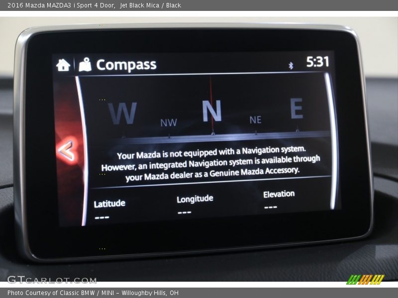 Jet Black Mica / Black 2016 Mazda MAZDA3 i Sport 4 Door