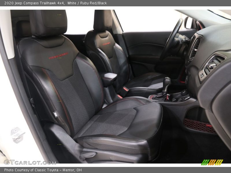 White / Ruby Red/Black 2020 Jeep Compass Trailhawk 4x4