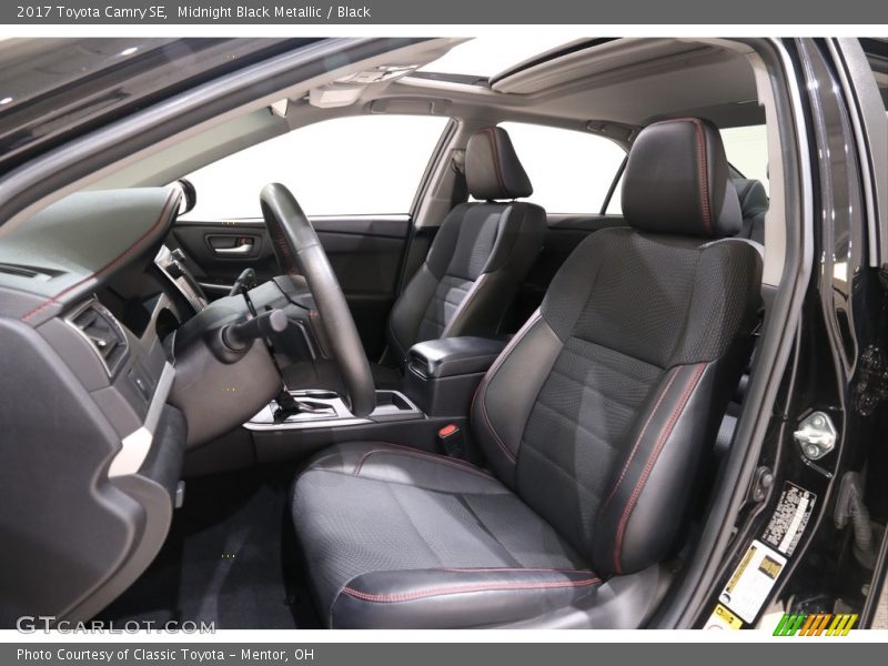 Midnight Black Metallic / Black 2017 Toyota Camry SE