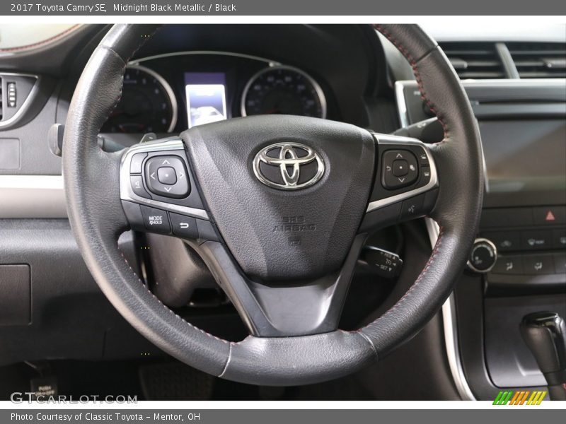 Midnight Black Metallic / Black 2017 Toyota Camry SE