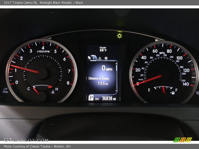 Midnight Black Metallic / Black 2017 Toyota Camry SE