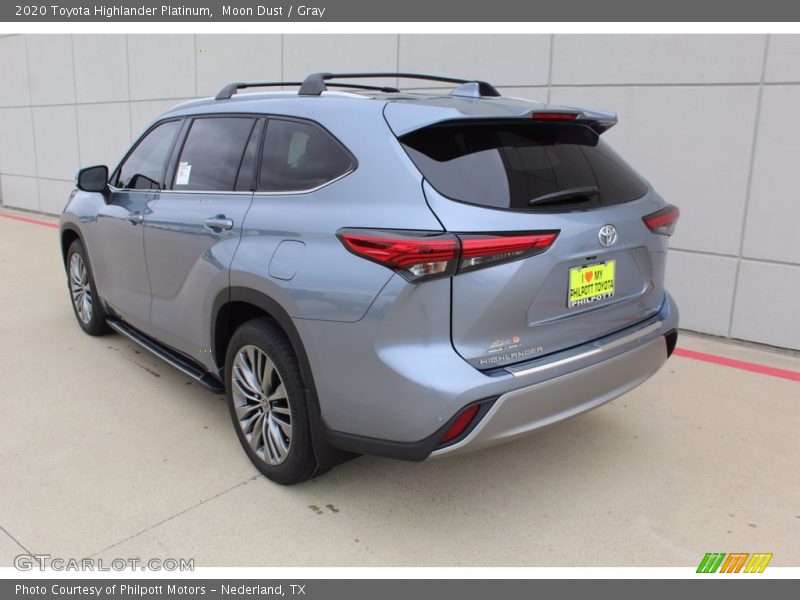Moon Dust / Gray 2020 Toyota Highlander Platinum