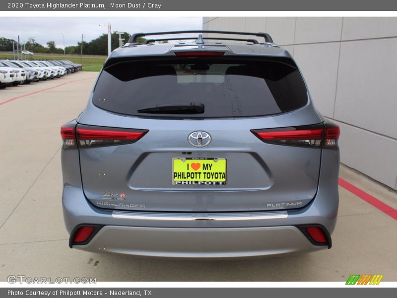 Moon Dust / Gray 2020 Toyota Highlander Platinum