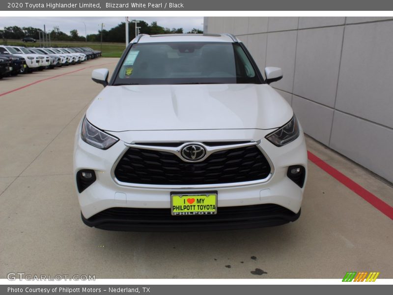 Blizzard White Pearl / Black 2020 Toyota Highlander Limited