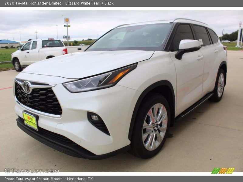 Blizzard White Pearl / Black 2020 Toyota Highlander Limited