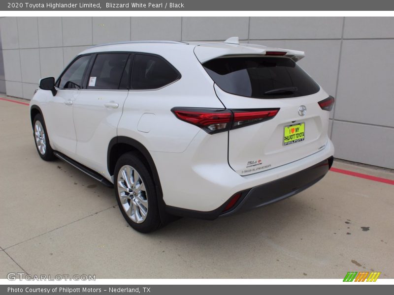 Blizzard White Pearl / Black 2020 Toyota Highlander Limited