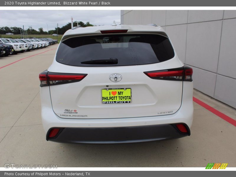Blizzard White Pearl / Black 2020 Toyota Highlander Limited