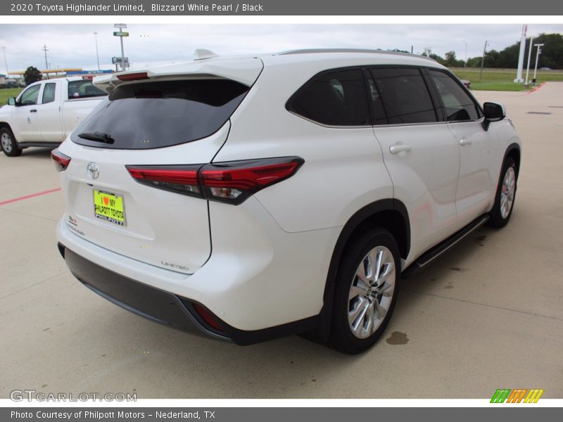 Blizzard White Pearl / Black 2020 Toyota Highlander Limited
