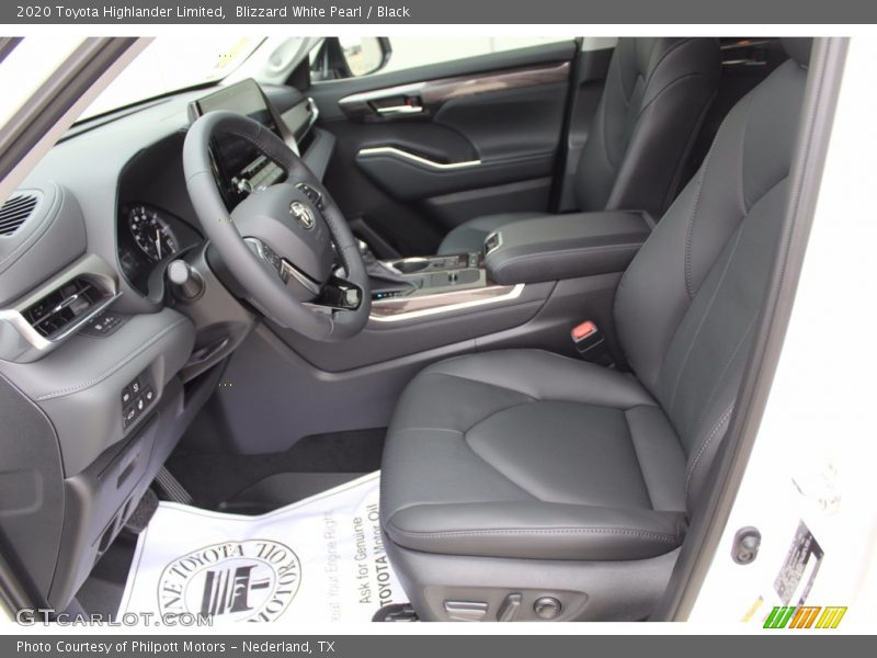 Blizzard White Pearl / Black 2020 Toyota Highlander Limited