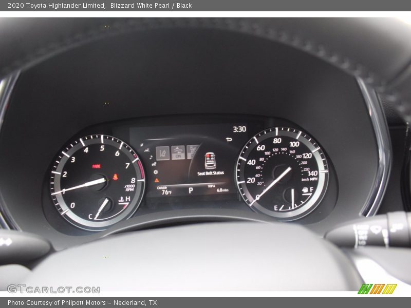 Blizzard White Pearl / Black 2020 Toyota Highlander Limited