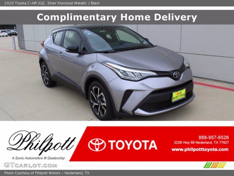 Silver Knockout Metallic / Black 2020 Toyota C-HR XLE