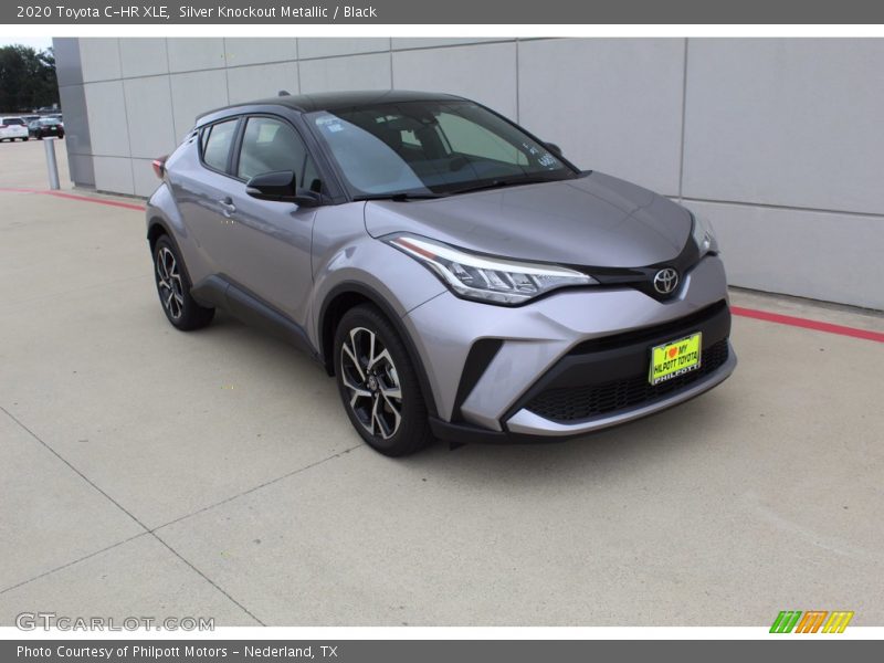 Silver Knockout Metallic / Black 2020 Toyota C-HR XLE