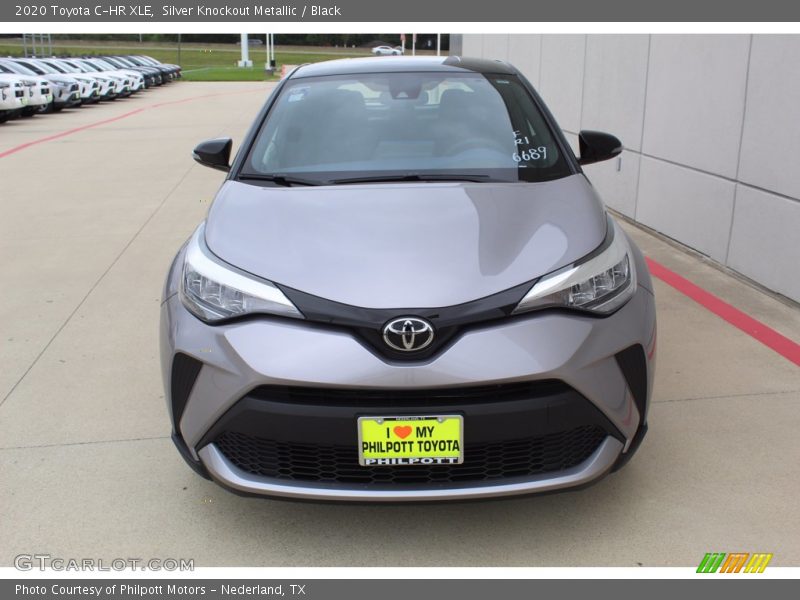 Silver Knockout Metallic / Black 2020 Toyota C-HR XLE