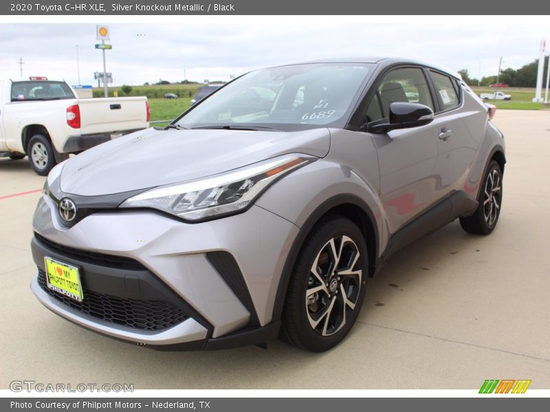 Silver Knockout Metallic / Black 2020 Toyota C-HR XLE