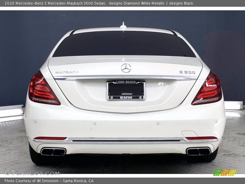 designo Diamond White Metallic / designo Black 2016 Mercedes-Benz S Mercedes-Maybach S600 Sedan