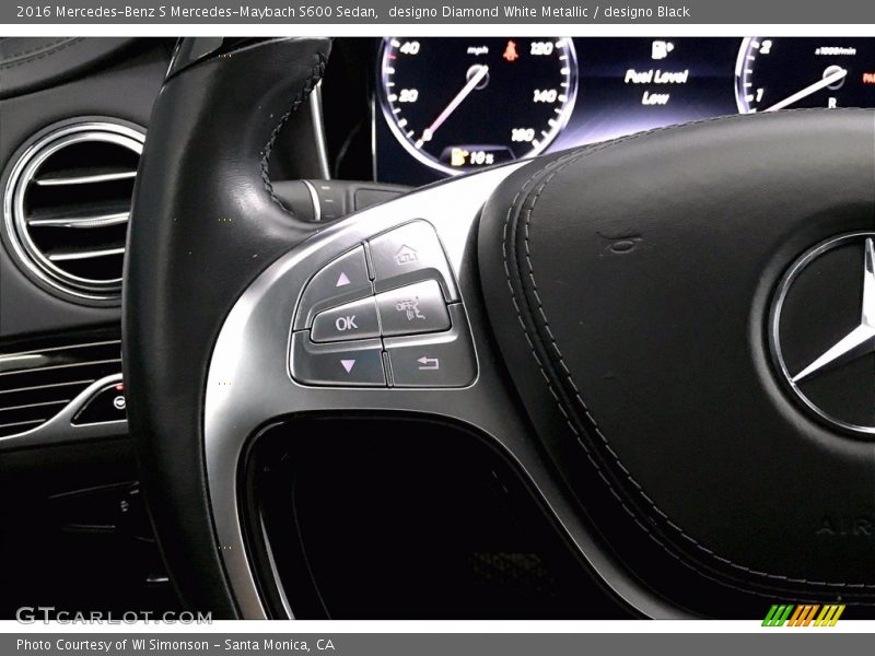 Controls of 2016 S Mercedes-Maybach S600 Sedan