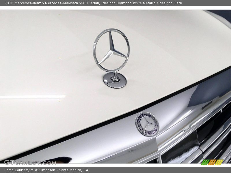 designo Diamond White Metallic / designo Black 2016 Mercedes-Benz S Mercedes-Maybach S600 Sedan