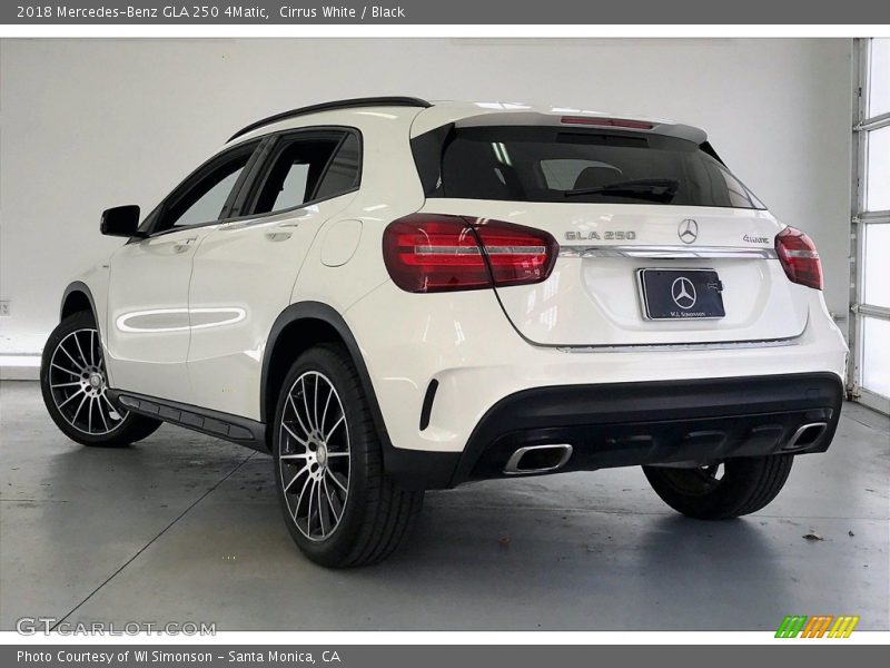 Cirrus White / Black 2018 Mercedes-Benz GLA 250 4Matic