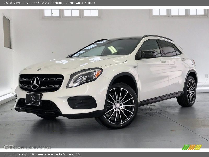 Cirrus White / Black 2018 Mercedes-Benz GLA 250 4Matic