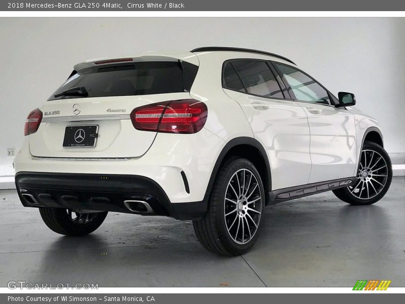 Cirrus White / Black 2018 Mercedes-Benz GLA 250 4Matic