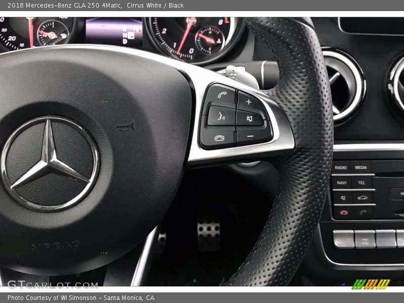 Cirrus White / Black 2018 Mercedes-Benz GLA 250 4Matic