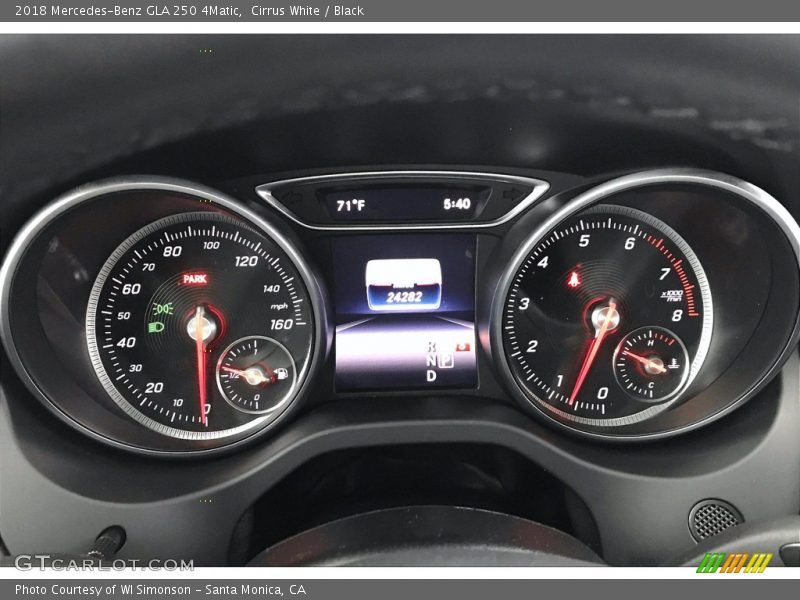 Cirrus White / Black 2018 Mercedes-Benz GLA 250 4Matic