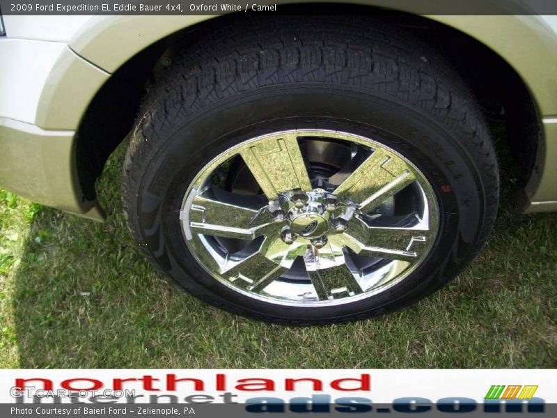 Oxford White / Camel 2009 Ford Expedition EL Eddie Bauer 4x4
