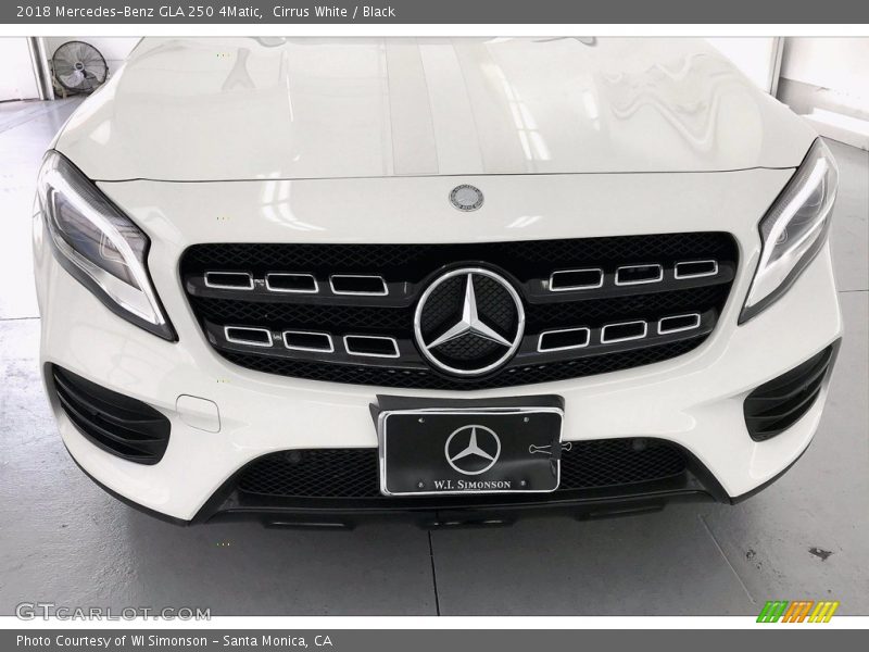 Cirrus White / Black 2018 Mercedes-Benz GLA 250 4Matic