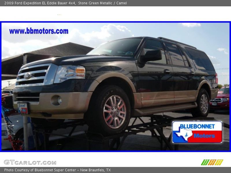 Stone Green Metallic / Camel 2009 Ford Expedition EL Eddie Bauer 4x4