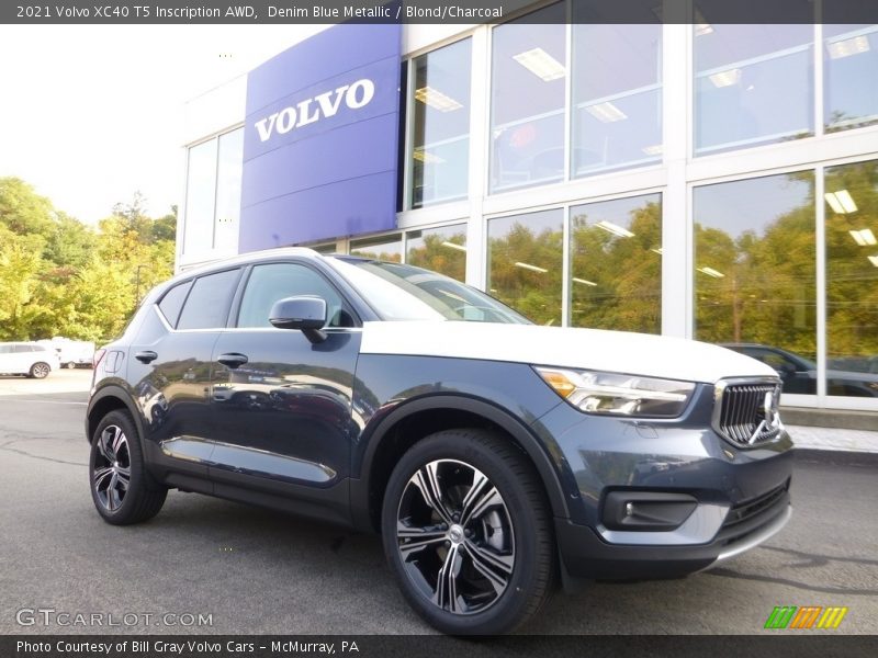 Front 3/4 View of 2021 XC40 T5 Inscription AWD