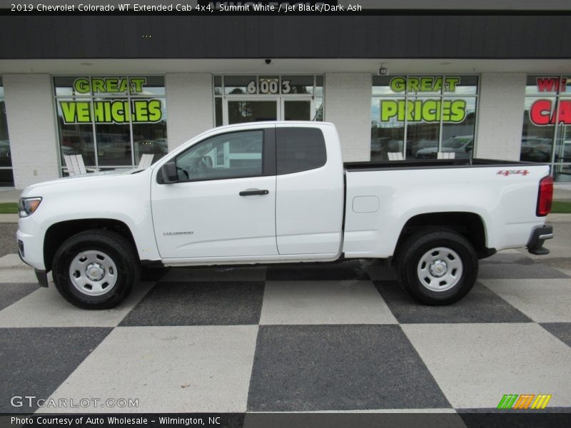 Summit White / Jet Black/Dark Ash 2019 Chevrolet Colorado WT Extended Cab 4x4