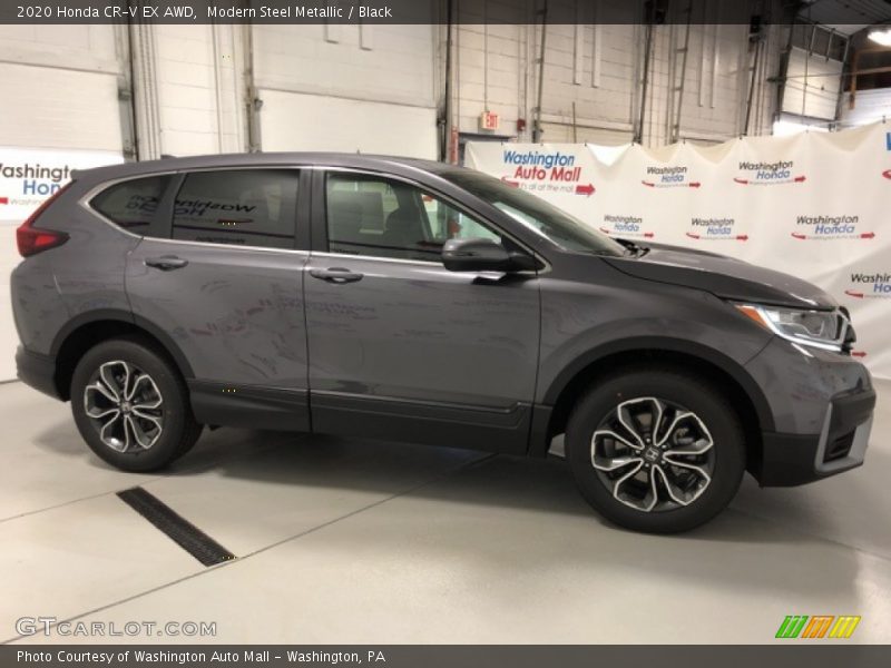 Modern Steel Metallic / Black 2020 Honda CR-V EX AWD