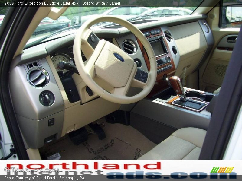 Oxford White / Camel 2009 Ford Expedition EL Eddie Bauer 4x4