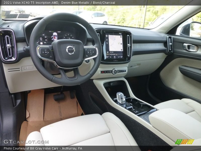  2021 XC40 T5 Inscription AWD Blond/Charcoal Interior
